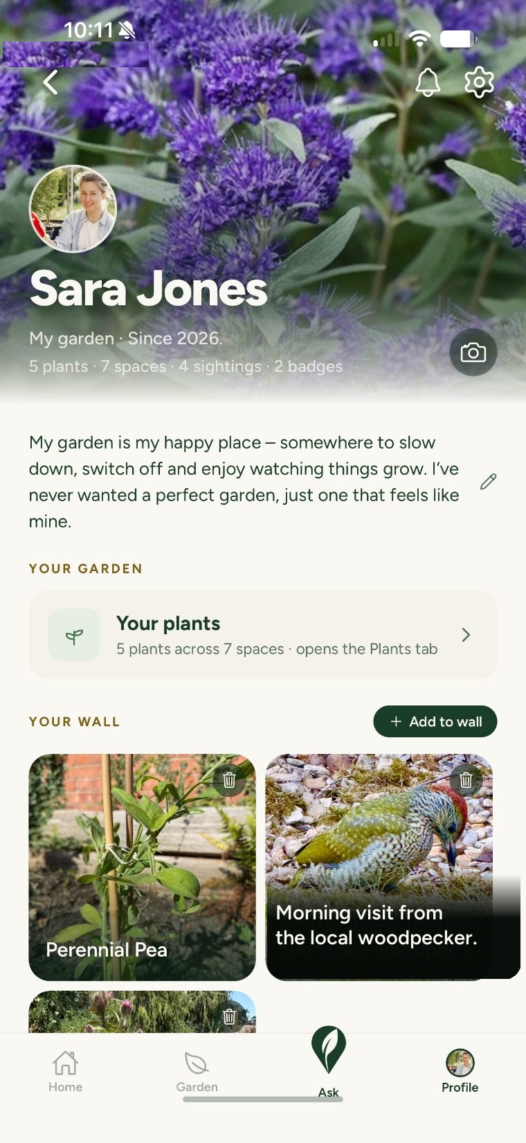 Gardn — plant detail